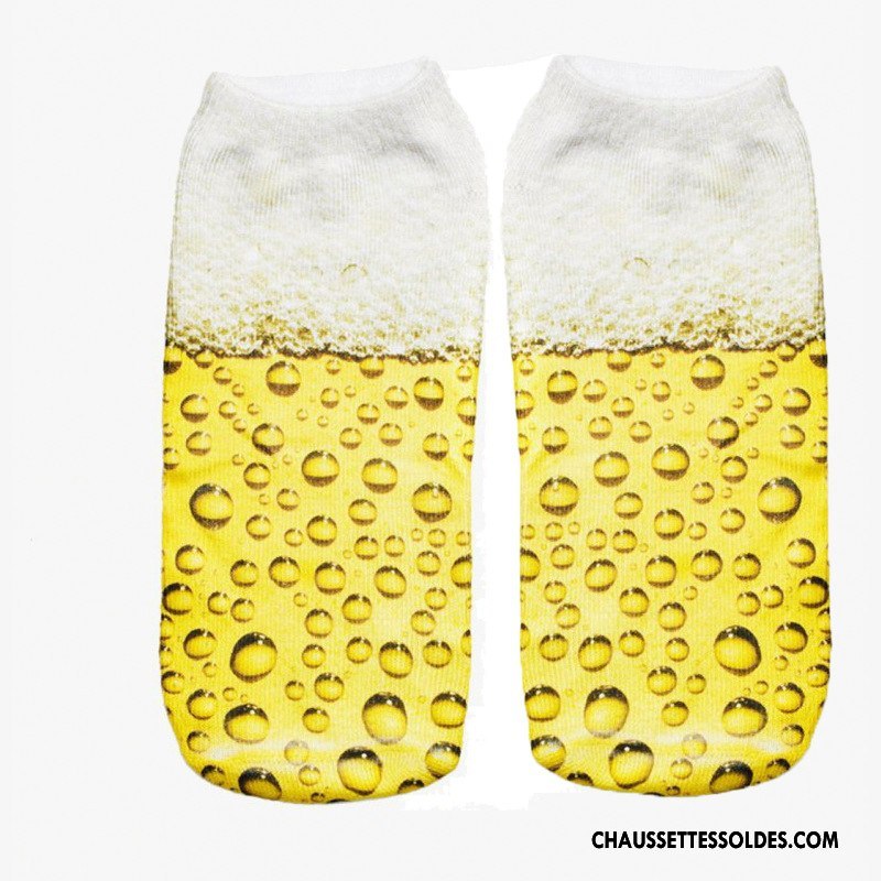 Chaussette Basse Femme Modèles Féminins Chaussette Courte Adulte Chaussette Basse Coupée Le Nouveau Impression Jaune