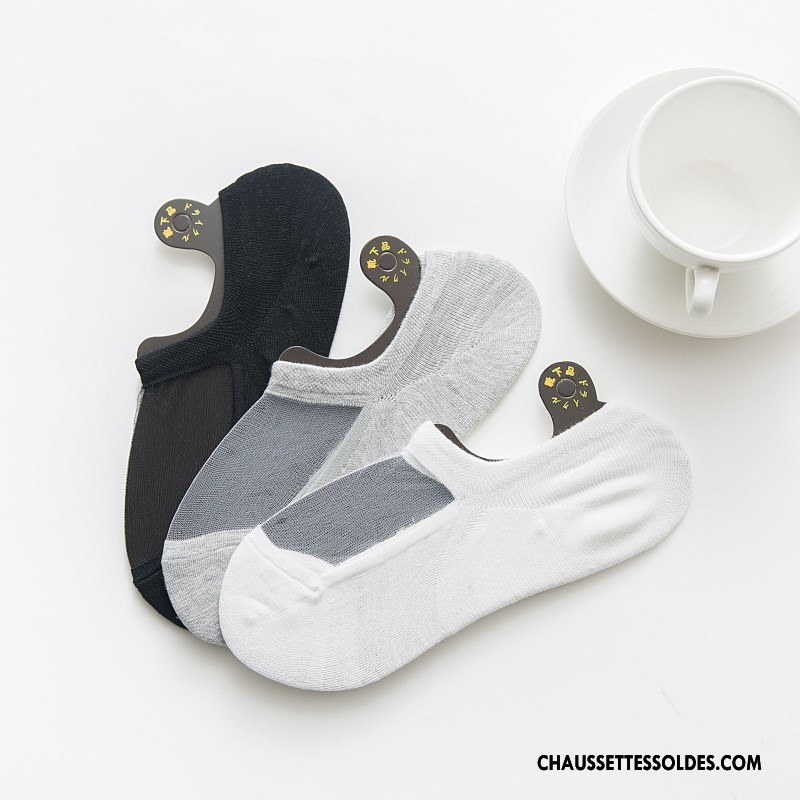 Chaussette Basse Femme Printemps Tous Les Assortis Invisible Le Nouveau Été Matelassé Blanc
