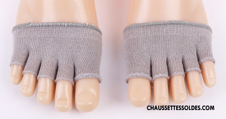 Chaussette Basse Femme Printemps Été Sandales Confortable Le Nouveau Cinq Doigts Gris