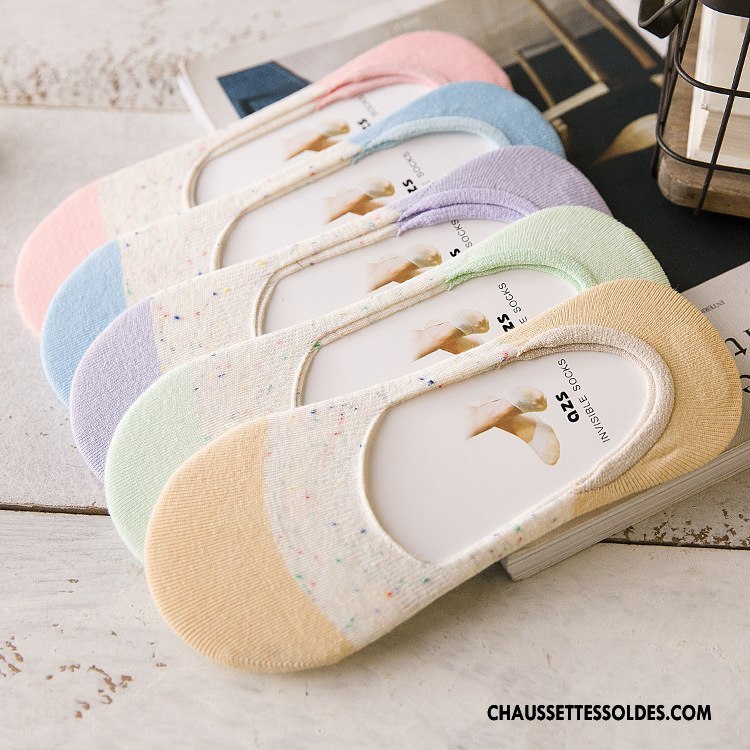 Chaussette Basse Femme Yarn Chaussette Basse Coupée Marron / Brun Clair