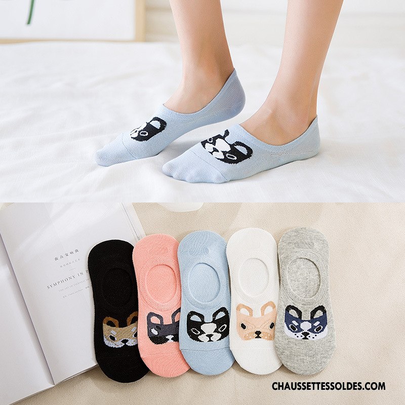 Chaussette Basse Femme Été Tous Les Assortis Petit Chaussettes En Coton Printemps Animal Bleu