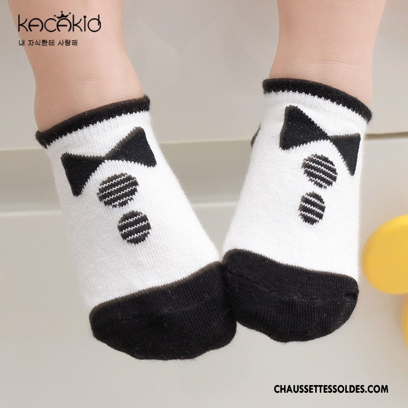 Chaussette Basse Fille Antidérapant Homme L'automne Femme 100% Coton Printemps Blanc