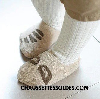 Chaussette Basse Fille Beige Bébé Coton Bio Antidérapant 100% Coton Homme Jaune