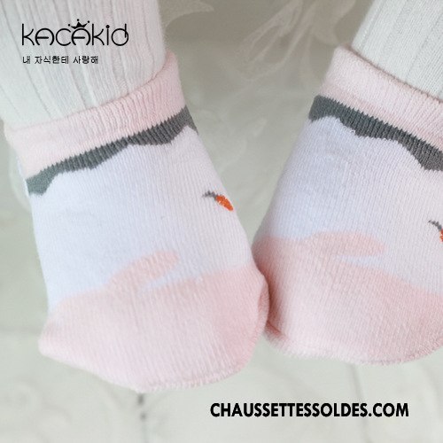 Chaussette Basse Fille Bébé Renforcé Terry Homme Souriant Le Nouveau Multicolore Rose