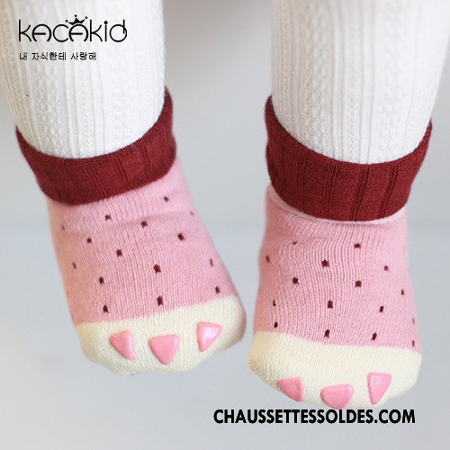 Chaussette Basse Fille Enfant Rayé Homme Milieu Ensemble Chaussette Basse Coupée Rose