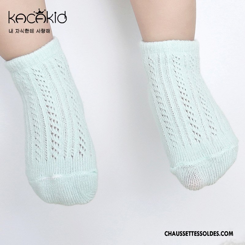 Chaussette Basse Fille Femme Enfant Chaussette Basse Coupée Creux Guipure Homme Bébé Bleu Clair