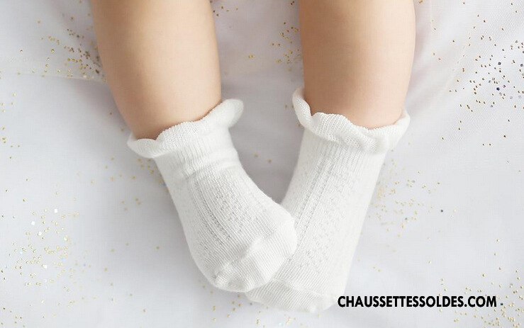 Chaussette Basse Fille Hiver Dessin Animé Bébé L'automne Enfant Antidérapant Blanc