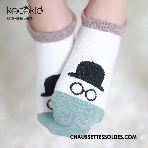 Chaussette Basse Fille L'automne Bébé Charmant Chapeau Le Nouveau Chaussette Basse Coupée Blanc
