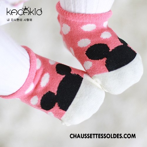 Chaussette Basse Fille Le Nouveau Homme Chaussette Basse Coupée L'automne Charmant Rayé Rose