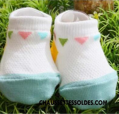 Chaussette Basse Fille Printemps Bébé Été Enfant Antidérapant Coton Bio Bleu