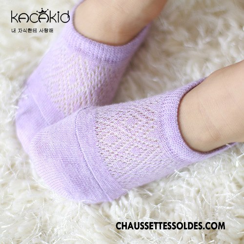 Chaussette Basse Fille Été Homme Chaussette Basse Coupée Antidérapant Bébé Nouveau Violet