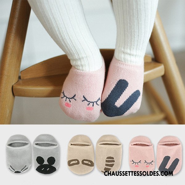 Chaussette Basse Garçon Bébé Enfant Asymétrie Milieu Petit Chaussette Basse Coupée Rose