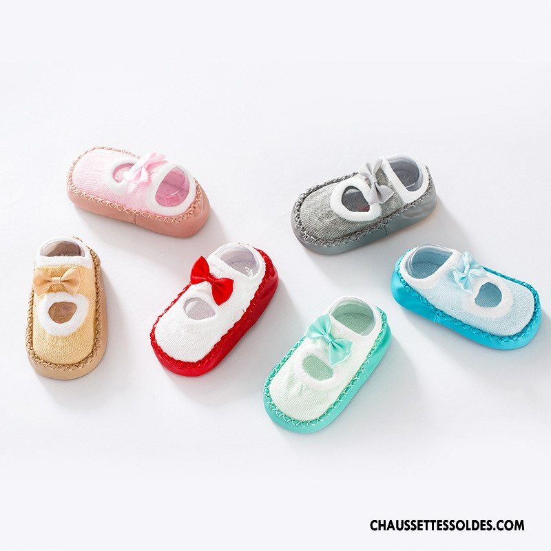 Chaussette Basse Garçon Bébé Enfant Printemps Antidérapant Été Papillon Bleu