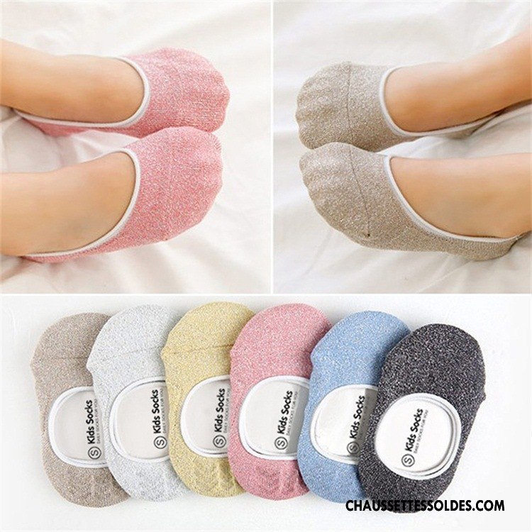 Chaussette Basse Garçon Chaussette Basse Coupée 100% Coton Chaussette De Noël Femme Bébé Petit Rose Or