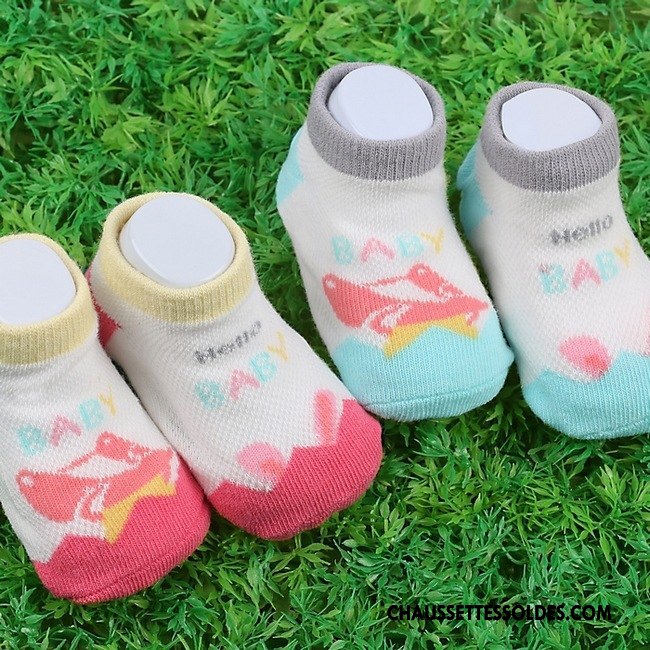 Chaussette Basse Garçon Chaussettes En Coton Renard Bébé Enfant Mince Été Rose