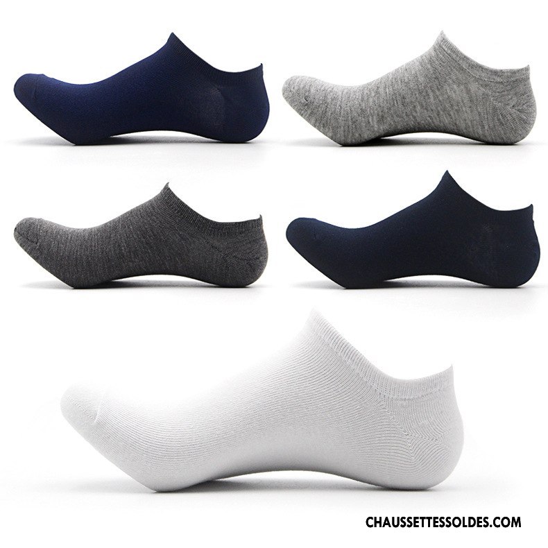 Chaussette Basse Homme Chaussette Basse Coupée Absorber La Sueur Invisible De Travail Printemps Été Pure