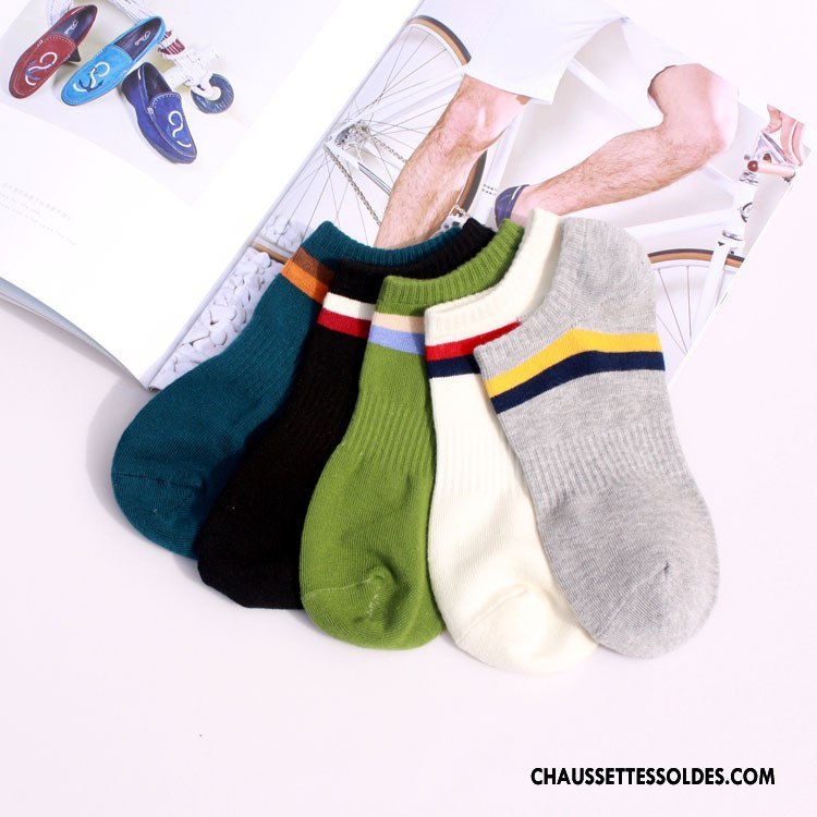 Chaussette Basse Homme Chaussette Basse Coupée Antidérapant Coton Bio Nouvelles Arrivées Été Légère Pure Gris