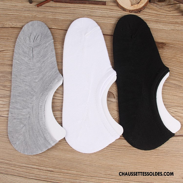 Chaussette Basse Homme Chaussettes En Coton Mouvement Chaussette Basse Coupée Respirant Été Le Nouveau Noir