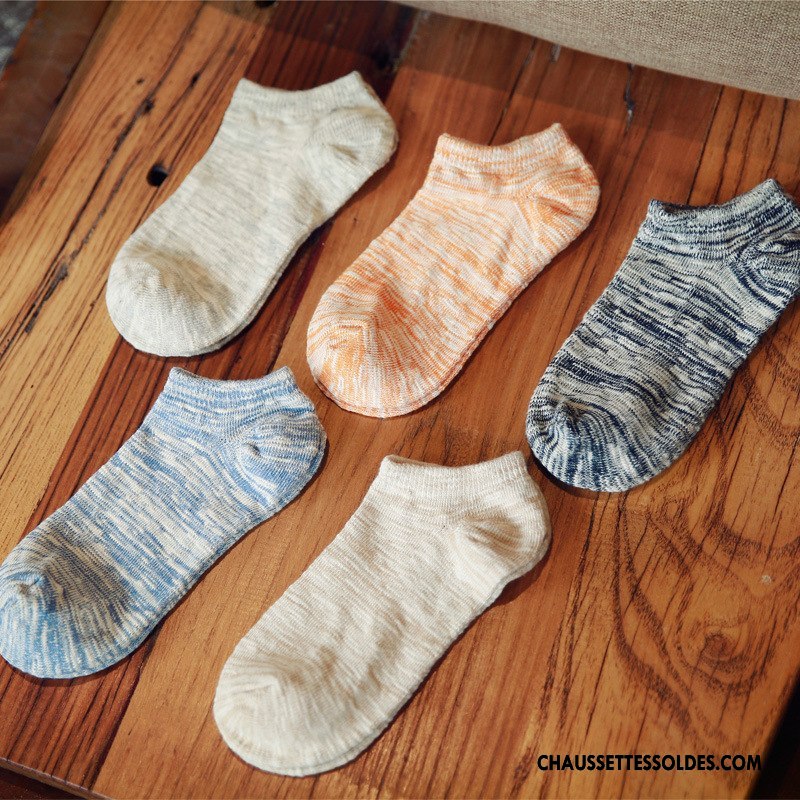 Chaussette Basse Homme Chaussettes En Coton Yarn Chaussette Basse Coupée Respirant Bambou Rose