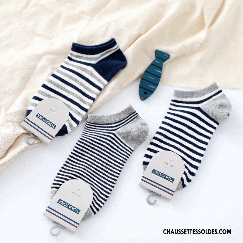 Chaussette Basse Homme Coton Bio 100% Coton Chaussette Basse Coupée Qualité Livraison Gratuite Nouveau Gris