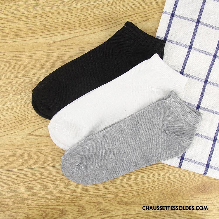 Chaussette Basse Homme Femme Chaussette Basse Coupée Tous Les Assortis Mouvement Été Lovers Pure Gris
