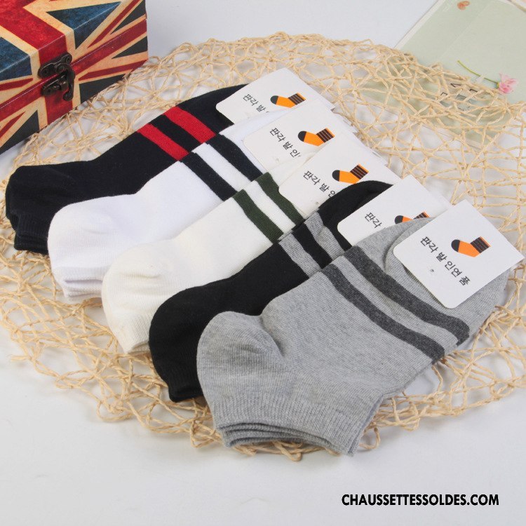 Chaussette Basse Homme Nouvelles Arrivées Casual 100% Coton Chaussette Basse Coupée Printemps Gris Clair