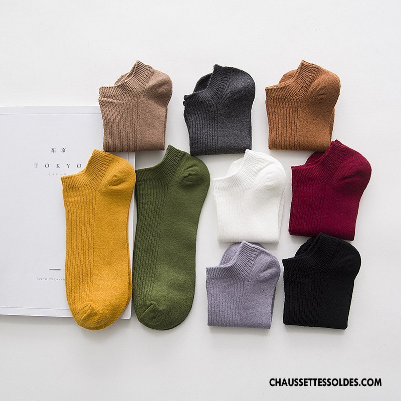 Chaussette Basse Homme Élasticité L'absorption D'humidité L'automne Été Tendance Coton Bio