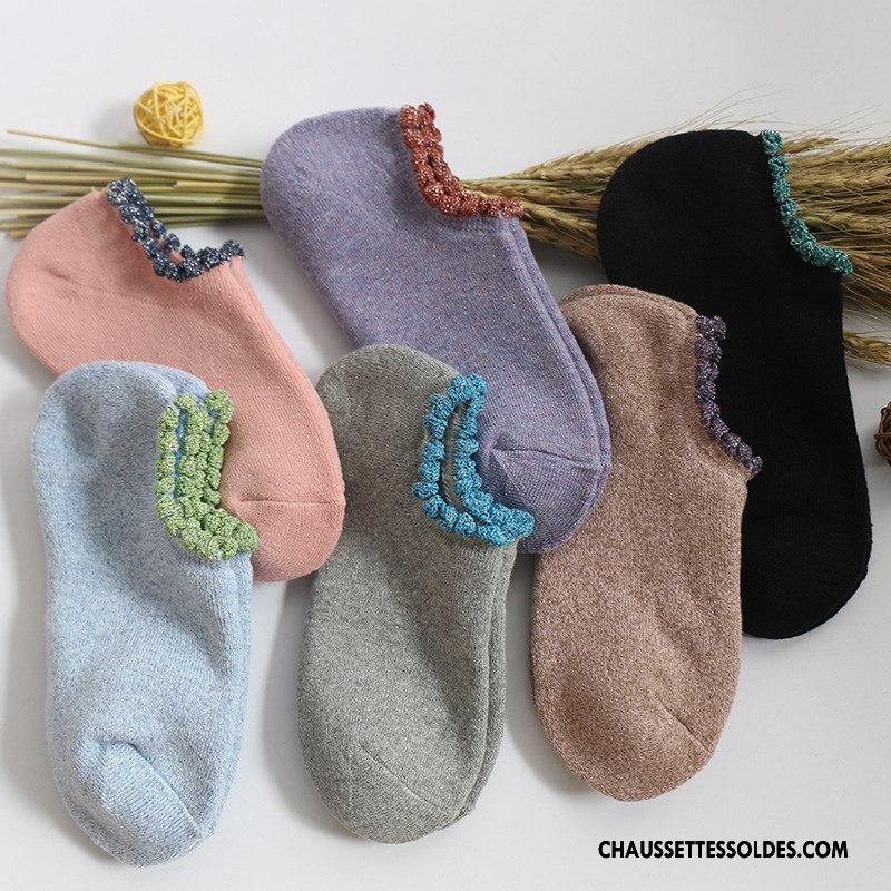 Chaussettes Courtes Femme 100% Coton Nouvelles Arrivées Dame L'automne Chaussette Basse Coupée Printemps Bleu Clair