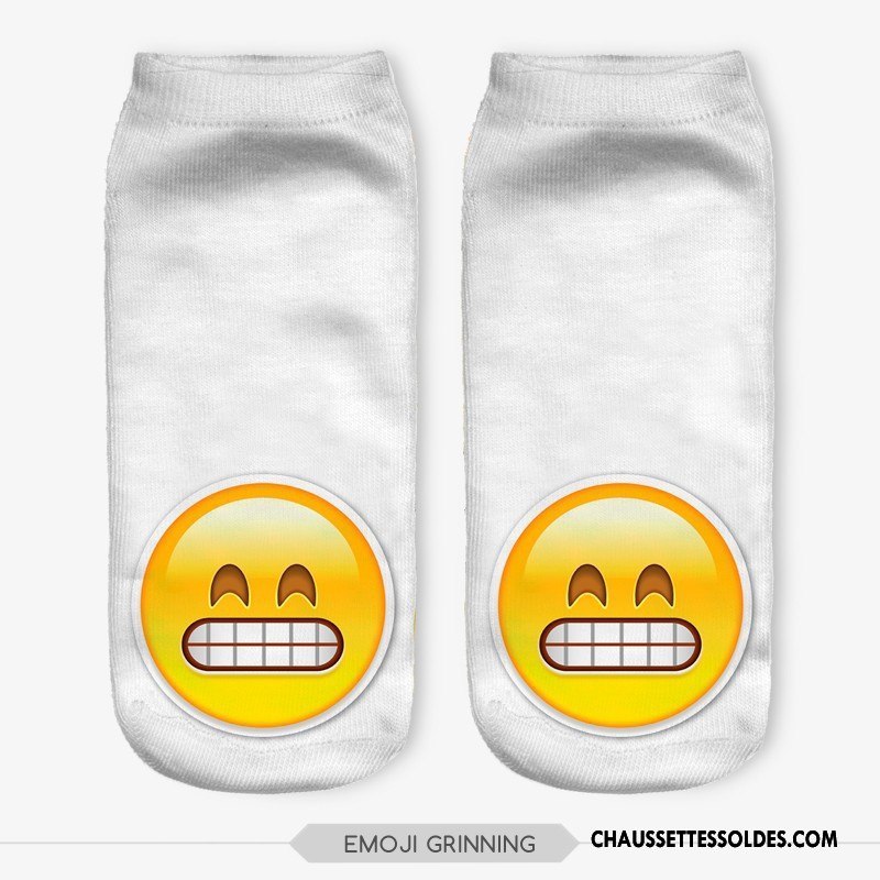 Chaussettes Courtes Femme Adulte Le Nouveau Chaussette Basse Coupée Modèles Féminins Chaussette Courte Impression Blanc