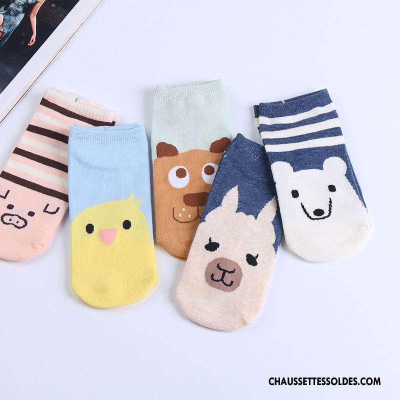 Chaussettes Courtes Femme Chaussette Basse Coupée Animal Le Nouveau Bleu