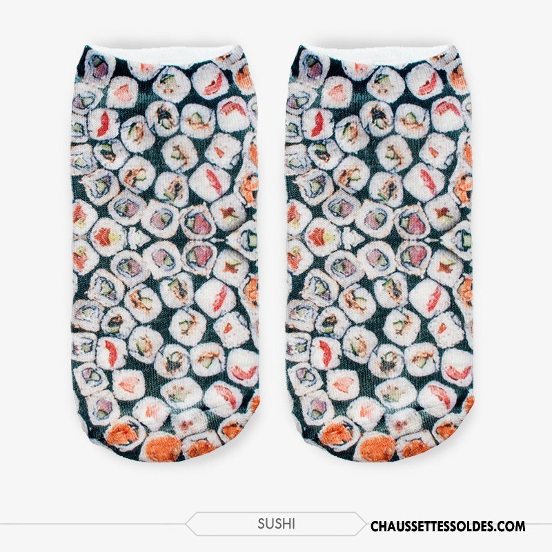 Chaussettes Courtes Femme Chaussette Basse Coupée Chaussette Courte Modèles Féminins Invisible Adulte Le Nouveau Impression Noir Clair