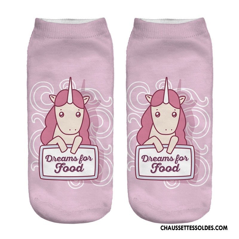 Chaussettes Courtes Femme Chaussette Courte Chaussette Basse Coupée Impression Violet