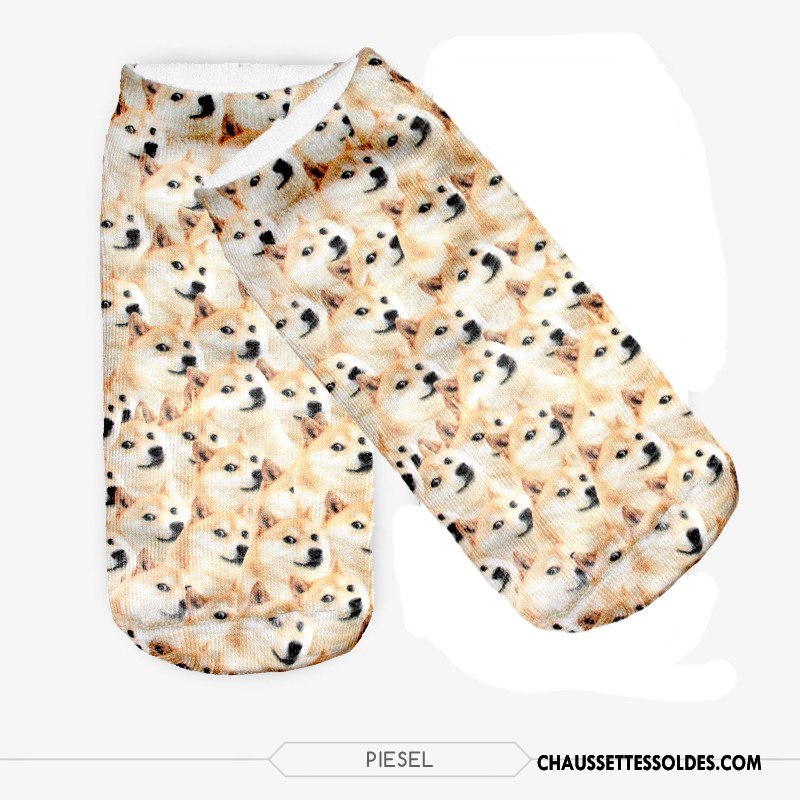 Chaussettes Courtes Femme Chaussette Courte Le Nouveau Chaussette Basse Coupée Adulte Impression Blanc