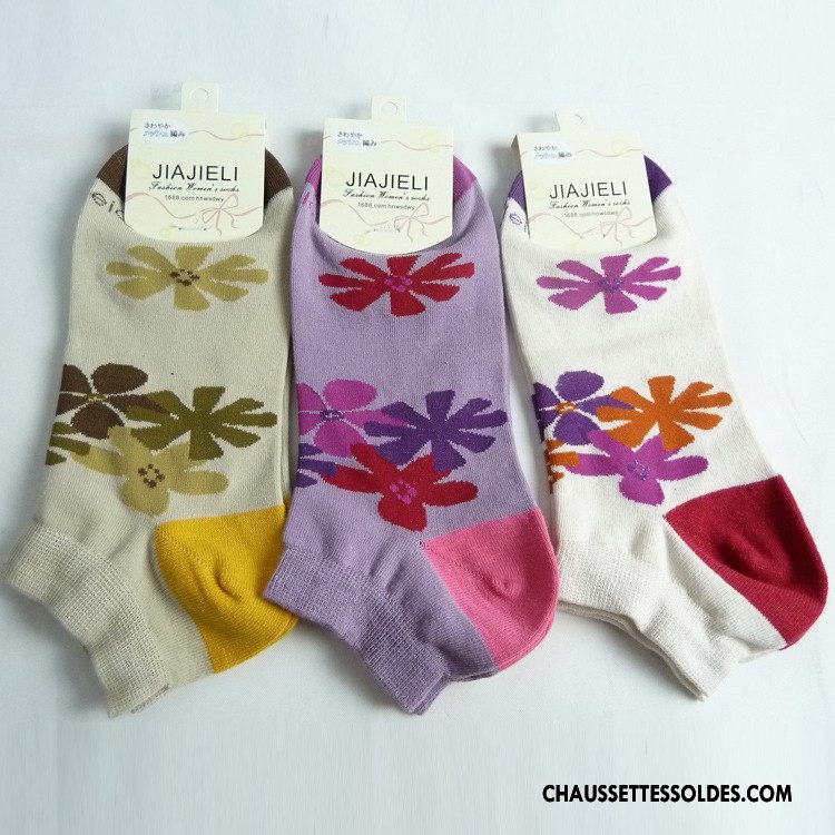 Chaussettes Courtes Femme Dame Chaussettes En Coton Absorber La Sueur Mouvement Le Nouveau Hiver Violet