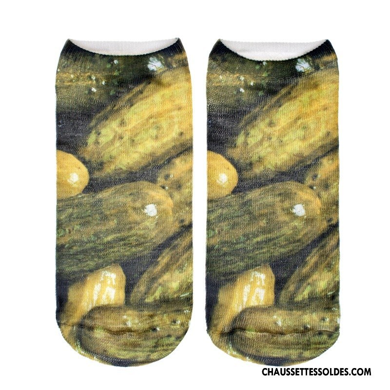 Chaussettes Courtes Femme Europe Chaussette Courte Chaussette Basse Coupée Style Chaud Impression