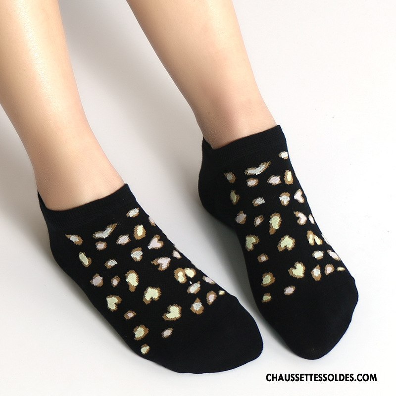 Chaussettes Courtes Femme Frais Le Nouveau Tous Les Assortis Dame Modèle Chaussette Basse Coupée Noir