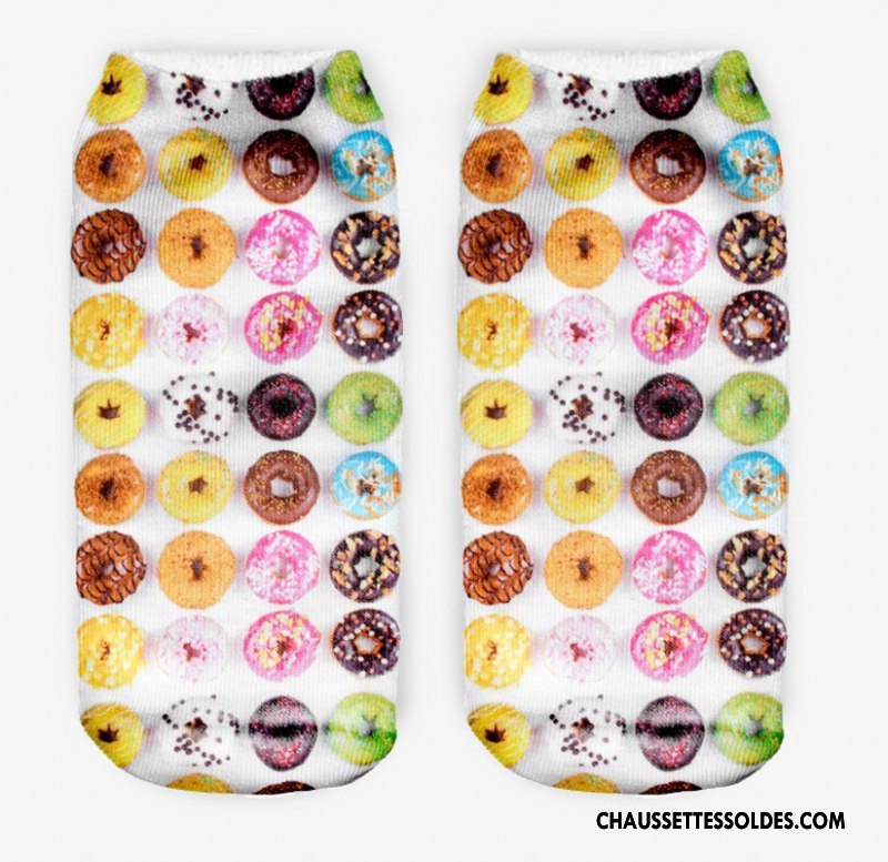Chaussettes Courtes Femme Modèles Féminins Chaussette Basse Coupée Chaussette Courte Adulte Le Nouveau Impression Blanc