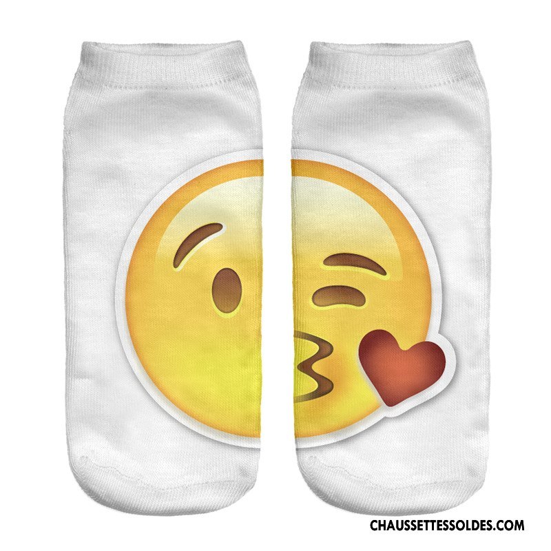 Chaussettes Courtes Femme Modèles Féminins Chaussette Courte Chaussette Basse Coupée Adulte Le Nouveau Impression Blanc