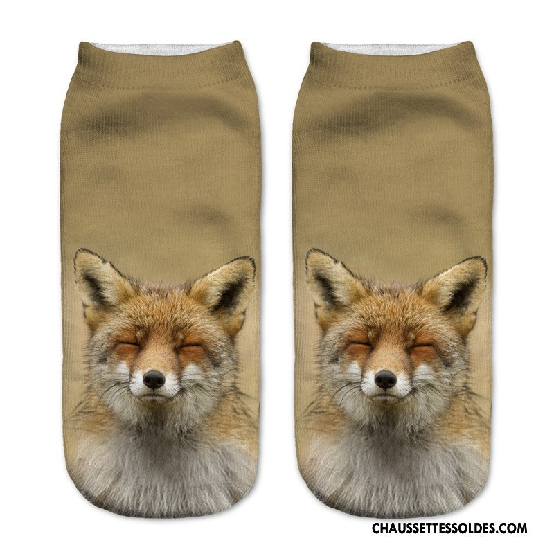 Chaussettes Courtes Femme Modèles Féminins Chaussette Courte Longue Charmant Le Nouveau Adulte Marron Impression