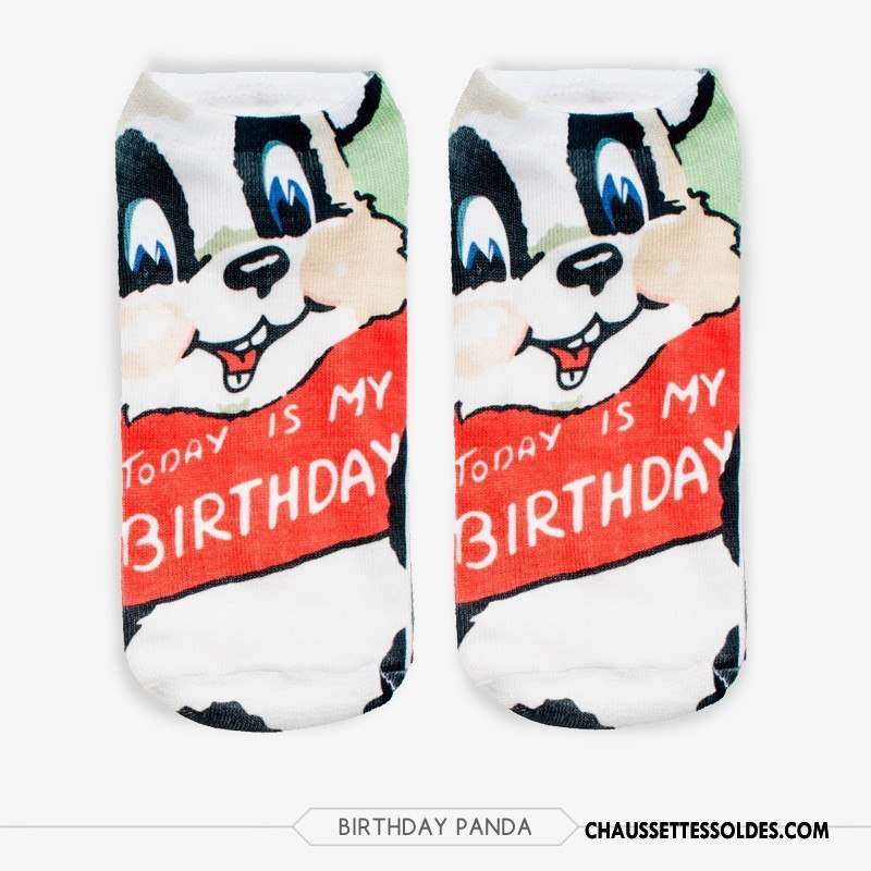 Chaussettes Courtes Femme Modèles Féminins Dessin Animé Chaussette Courte Chaussette Basse Coupée Charmant Adulte Impression Blanc Clair