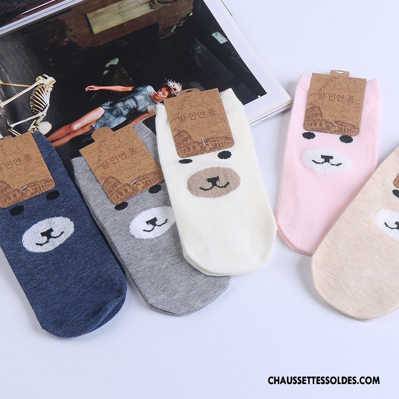 Chaussettes Courtes Femme Ours Le Nouveau Chaussette Basse Coupée