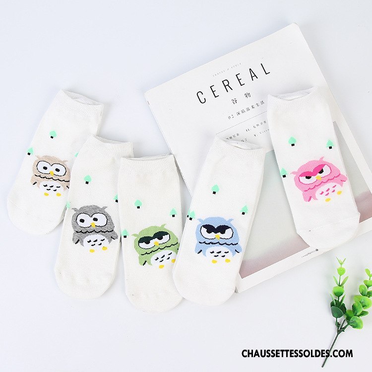 Chaussettes Courtes Femme Petit Dame Le Nouveau Matelassé Chat Vente Chaude Blanc