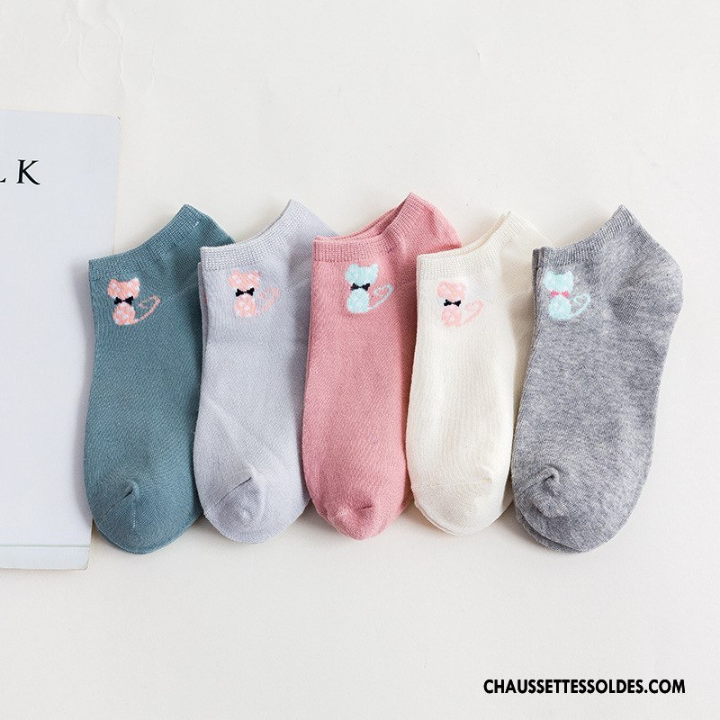 Chaussettes Courtes Femme Petit Offre Spéciale Printemps Nouvelles Arrivées Été Chaussette Basse Coupée Gris
