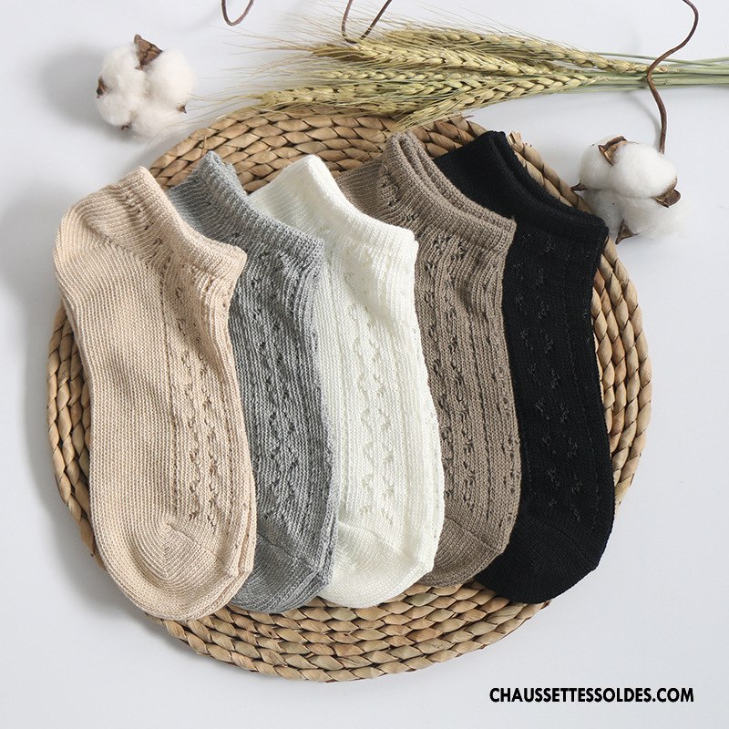Chaussettes Courtes Femme Renforcé Le Nouveau L'automne Chaussette Basse Coupée Hiver Mouvement Pure Marron / Brun