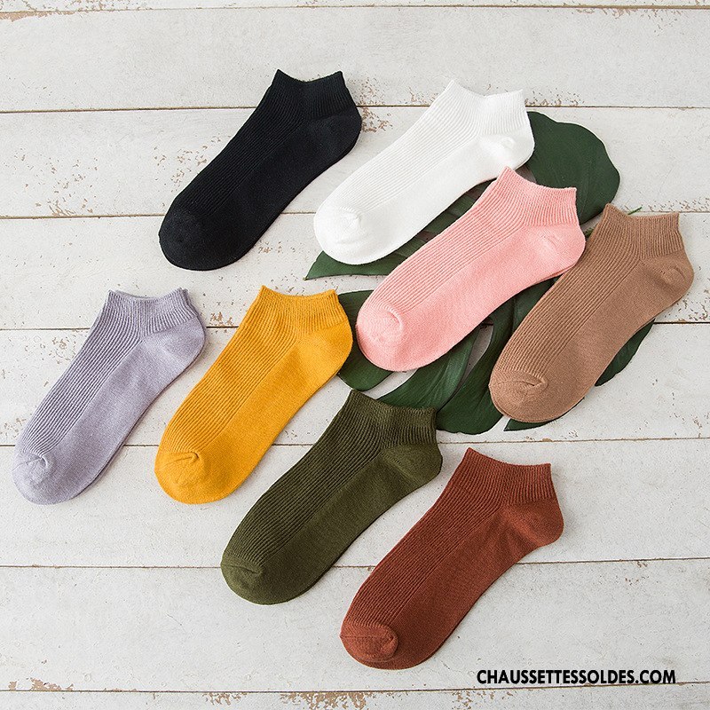 Chaussettes Courtes Femme Été Tendance Printemps Nouvelles Arrivées Chaussette Basse Coupée Chaussette Courte Rose Clair