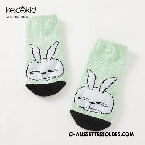 Chaussettes Courtes Fille 100% Coton Homme Antidérapant Femme Chaussette Courte Le Nouveau Vert