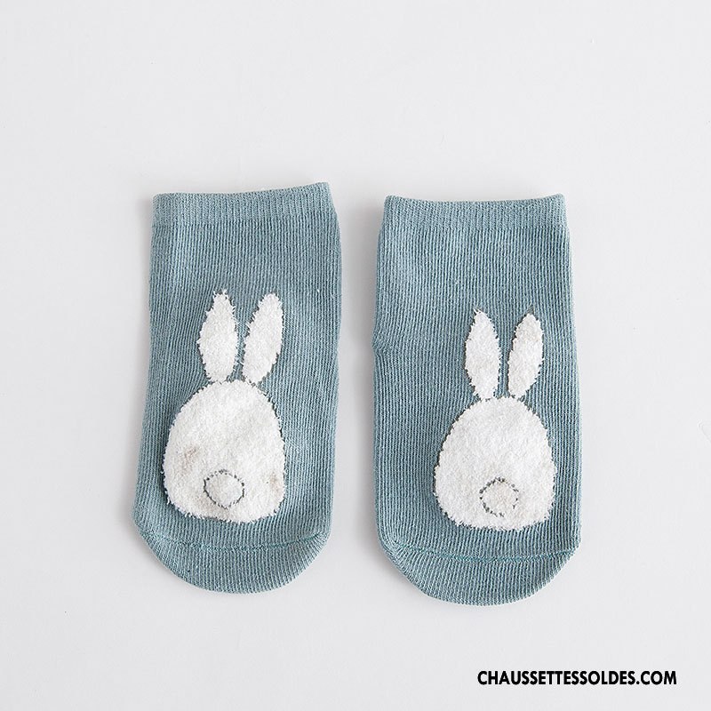 Chaussettes Courtes Fille Bébé Coton Bio Printemps Homme Dessin Animé L'automne Bleu