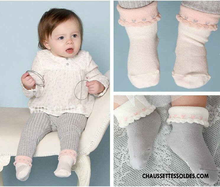 Chaussettes Courtes Fille Bébé Dentelle Enfant Chaussette Courte Femme Chaussettes En Coton Rose