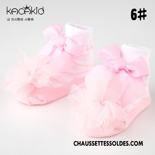 Chaussettes Courtes Fille Dentelle Printemps Nouveau Toutes Les Saisons Dessin Animé Dimensionnel Rose