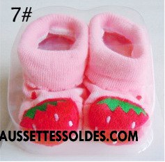 Chaussettes Courtes Fille Dessin Animé Dimensionnel Bébé Offre Spéciale Nouveau Charmant Rose